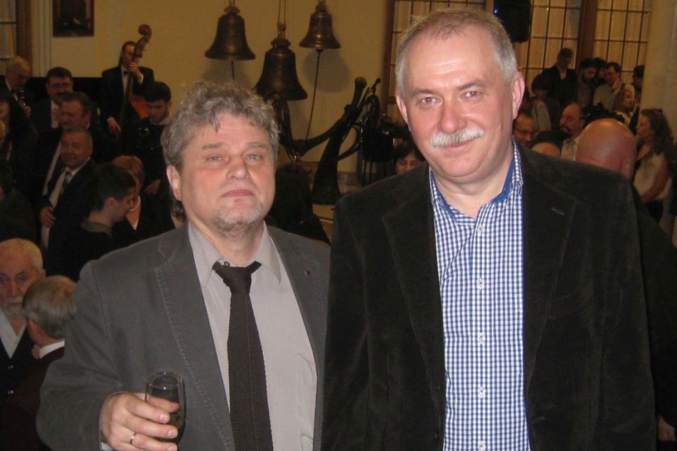 Генеральный директор Н.А. Кузнецов и член редколлегии И.Н. Шумейко на балу Союза журналистов России, январь 2016 г.