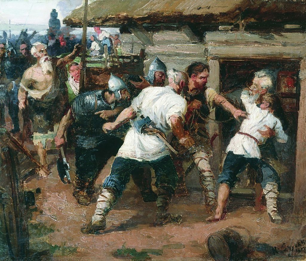 Крепостнический гнет. Терюшевское восстание 1743-1745. Суриков убиение язычниками.