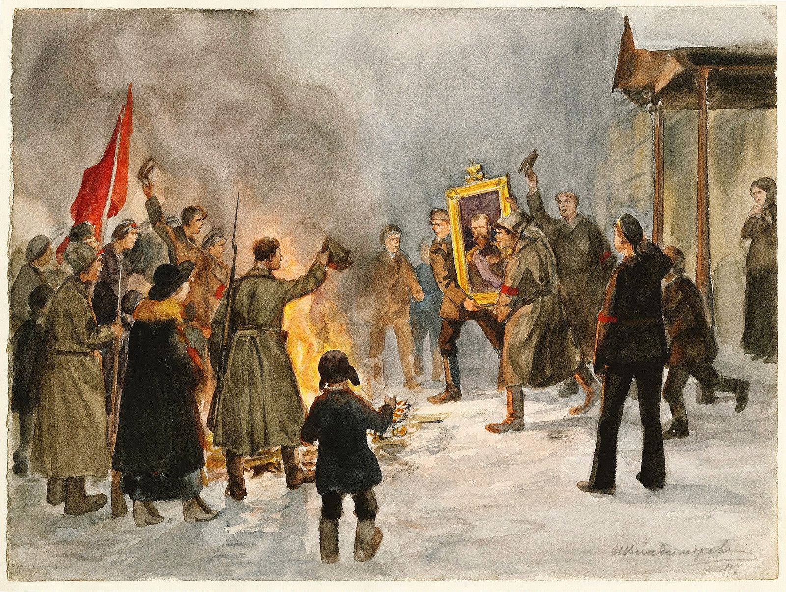 Февральская революция 1917 привела. Февральская революция 1917 Владимиров.