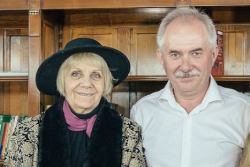 Л.С. Петрушевская и Н.А.Кузнецов в редакции МР, 6 июля 2016 года